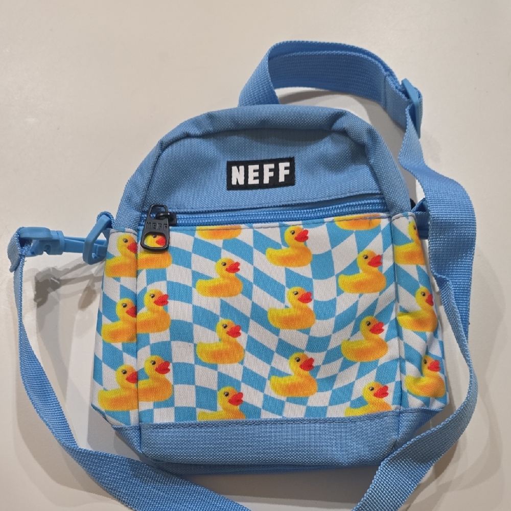 Neff Blue and Yellow Duck Pattern Bag
